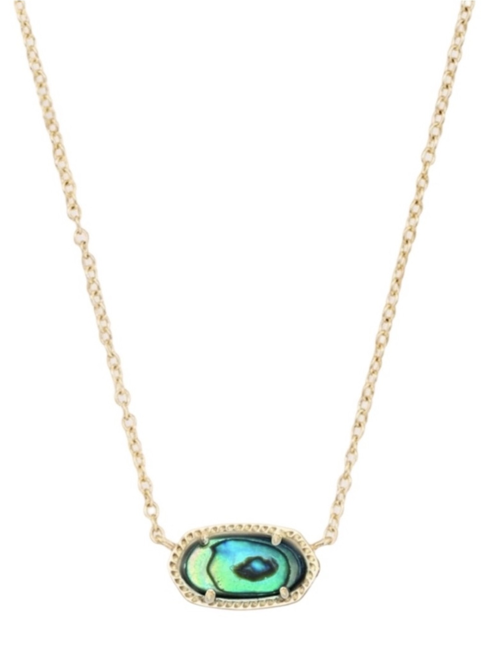 KENDRA SCOTT • Gold Elisa Abalone Necklace
